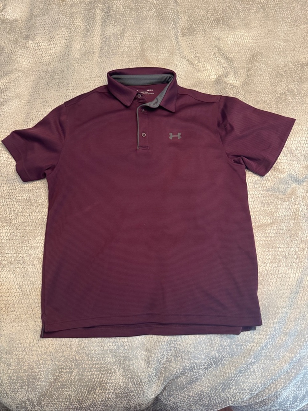 Under Armour. Men's UA Tech Polo. Size Large Purple NWOT